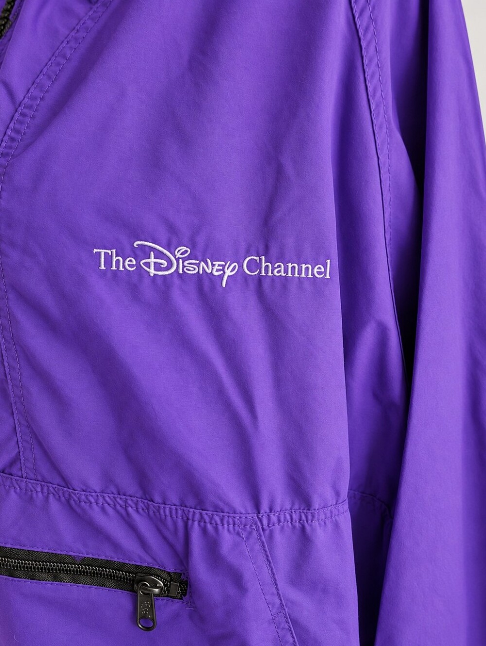 Vintage Disney Channel Purple Sportsmaster Anorak Windbreaker XL Made in USA - Picture 2 of 8